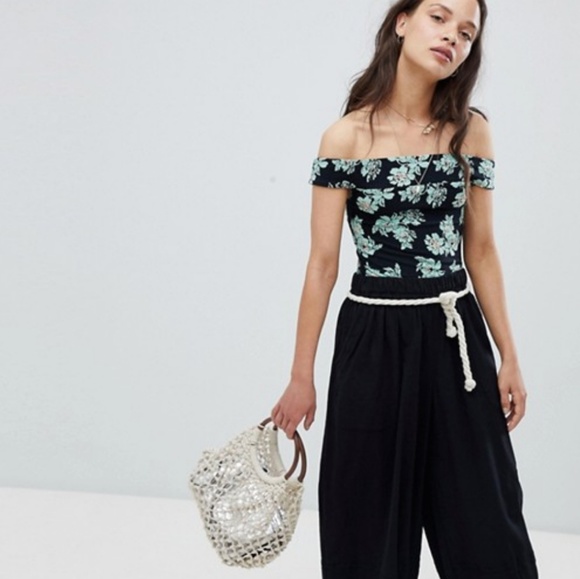 🆕Free People So Much Floral Off Shoulder Bodysuit - Picture 7 of 8